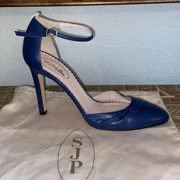SJP Tanny Blue Mary Jane 4” Heels - Picture 16 of 16